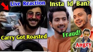 CarryMinati Roasted & Got Diamond Play Button | Faisu07 & Hasnain07 Insta Id Ban? Amit Bhadana Angry