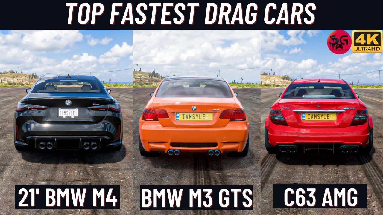 Forza Horizon 5 Fastest Drag Cars - BMW M4 v BMW E92 M3 GTS v M-BENZ ...