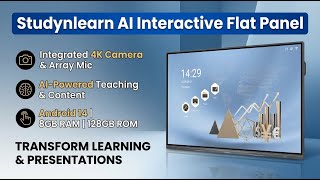 Studynlearn EDLA 75-inch AI Ultra 4K HD Interactive Flat Panel Review | Review in Hindi | Features