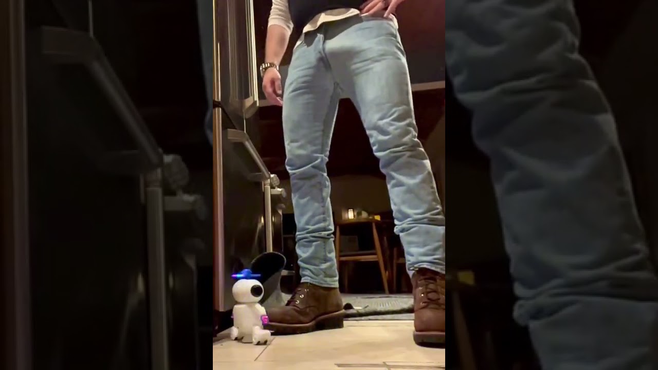 Laying Waste to a Irritating Toy Robot.  One Stomp under these work boots.