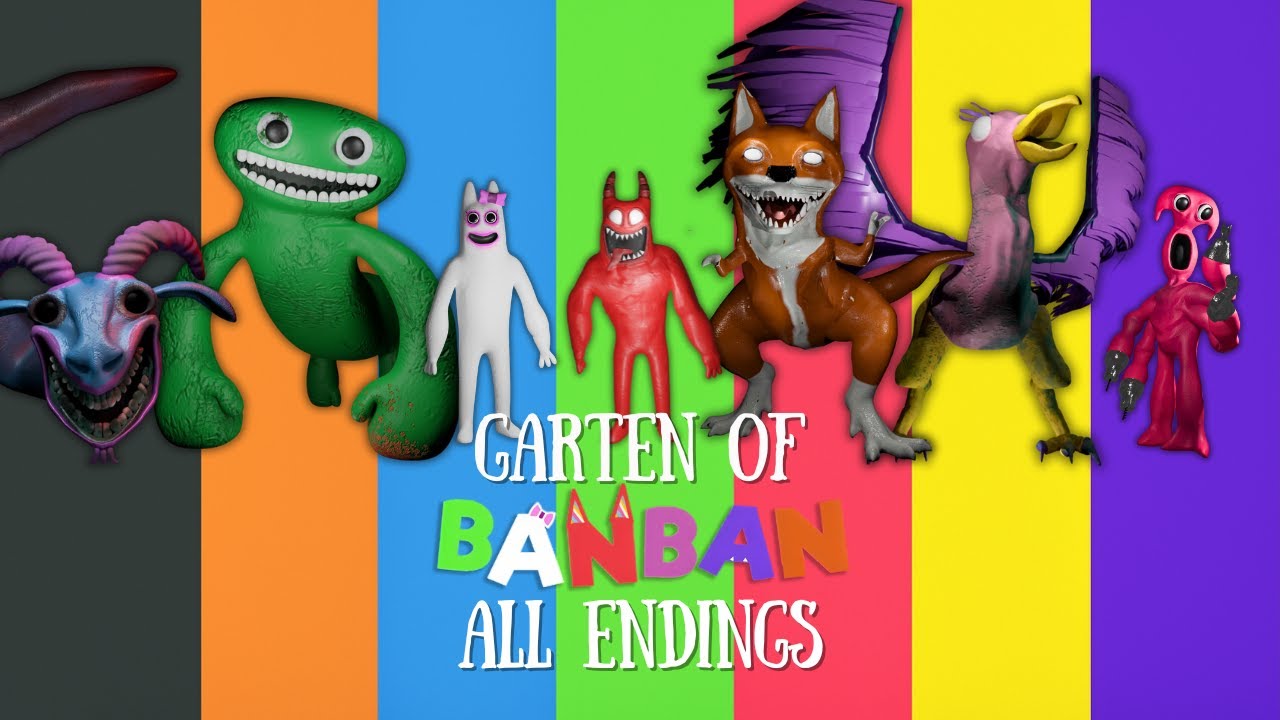 Garten of Banban 0 + 1 + 2 + 3 + 4 + 6 + 7 - All Endings