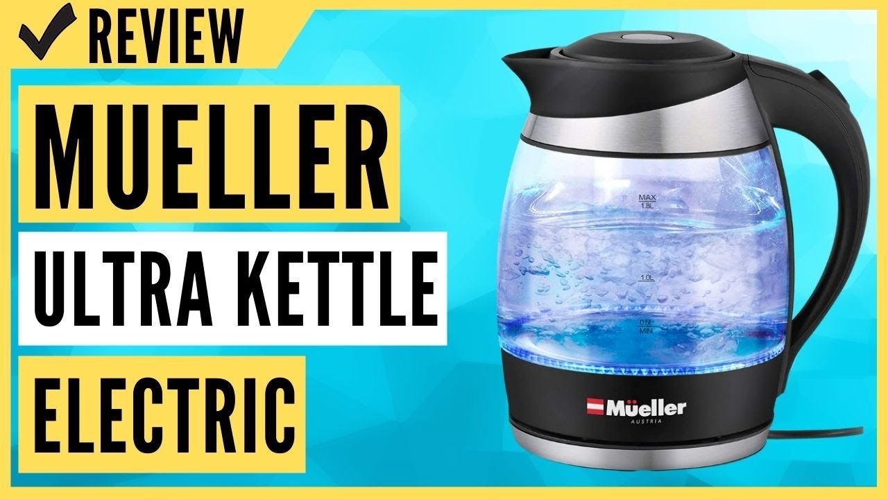 Mueller Ultra Kettle 1500W Electric Kettle Cordless 1.8 Liter SpeedBoil Tech