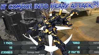 GBO2 RX-0 Banshee: It can combo into heavy attack?!