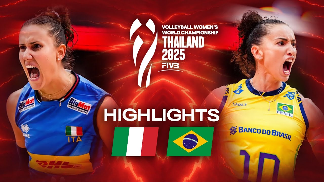 Italy 🇮🇹 vs. Brazil 🇧🇷 - Semi Final | Highlights | Women's World Championships 2025