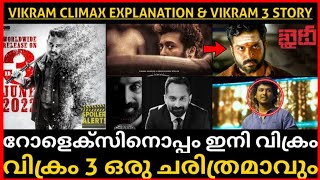 Vikram Climax Explanation And Vikram 3 Story In Malayalam | Vikram Climax Explanation Malayalam