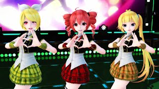 【MMD】B小町 - サインはB (short ver.)【リン/テト/ネル】 [4K]