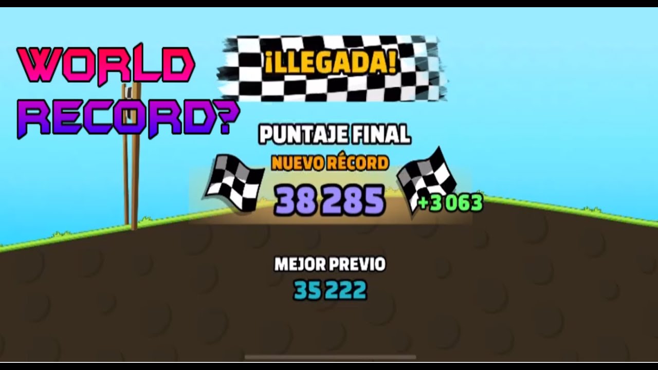 Hill  Climb Racing 2 - 38285 Points in Group Project! WORLD RECORD?