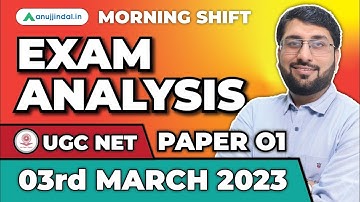 UGC NET 2023 Paper 1 Exam Analysis | Complete Exam Analysis UGC NET Paper 1 | Morning Shift - 03 Mar