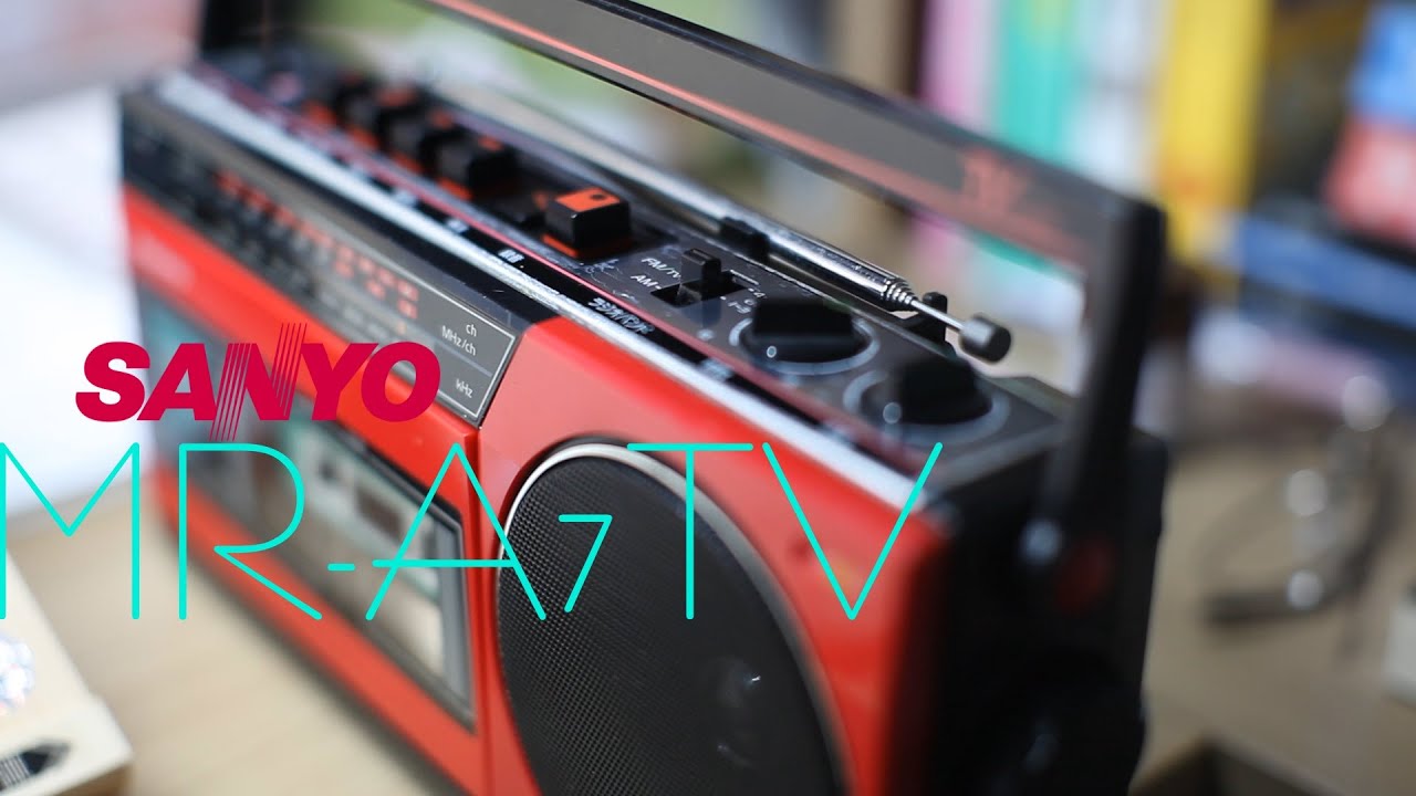 SANYO MINI BOOMBOX MRA7TV DEMO & BELT REPLACE YouTube