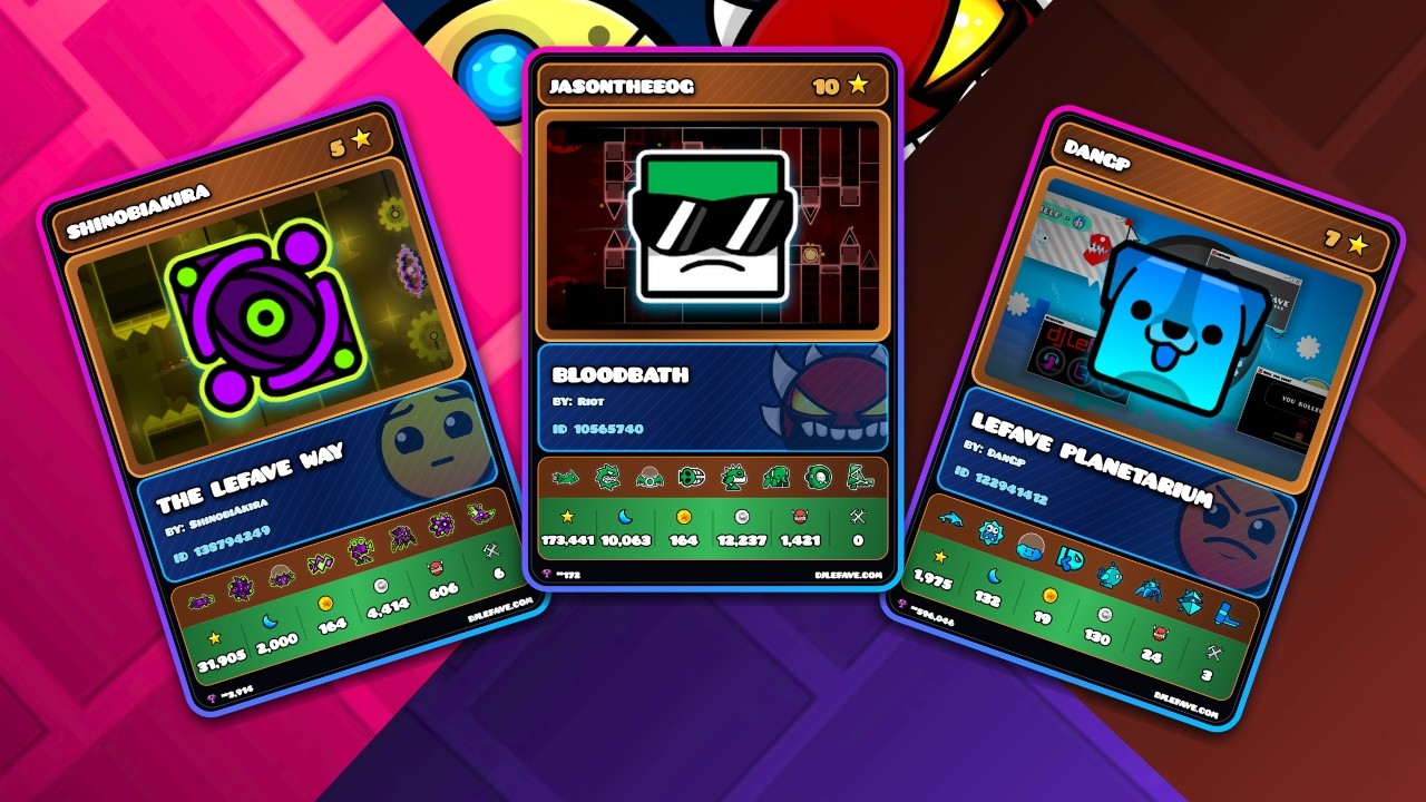Geometry Dash TCG Cards featuring YOU!