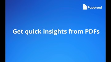 Get quick insights from PDFs