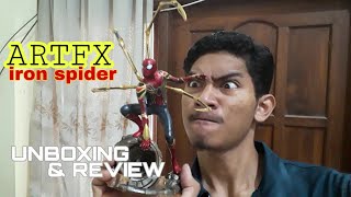 Artfx iron spider, empire toys iron spider, unboxing & review