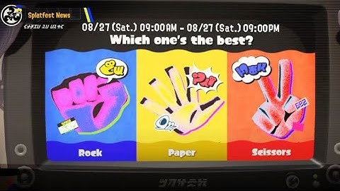 Splatoon 3-Rock vs Paper vs Scissors Splatfest!