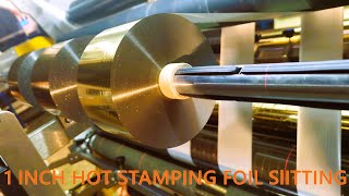 Hot stamping foil slitter rewinder Cold foil slitting machine