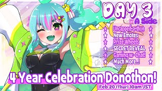 [🔴4YR DONOTHON PARTY!!!] Day 3 A side!