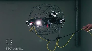 [ 실내드론 - ELIOS 3 ] Tether Power Unit 출시 | 360° 자유 회전 비행 구현 – Anti-Flip Swivel 데모 영상