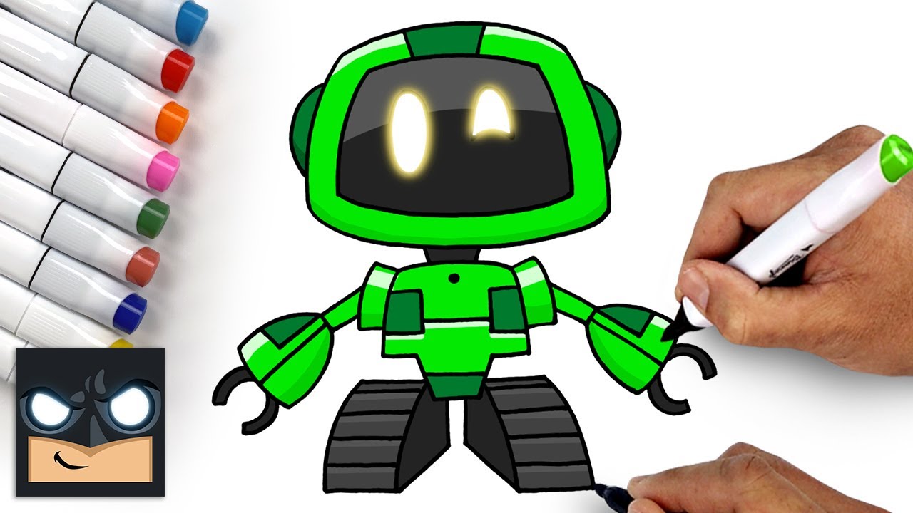 Como DESENHAR o BOOGIE BOT do Poppy Playtime - Como DIBUJAR a BOOGIE BOT de Poppy  Playtime 