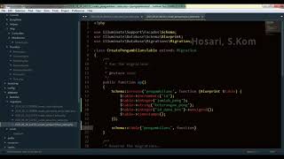 Tutorial Laravel Migration table. Cara cepat membuat migrasi table di laravel
