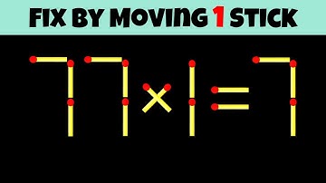 Fix This Equation by Moving JUST ONE Stick – Brain Teaser!