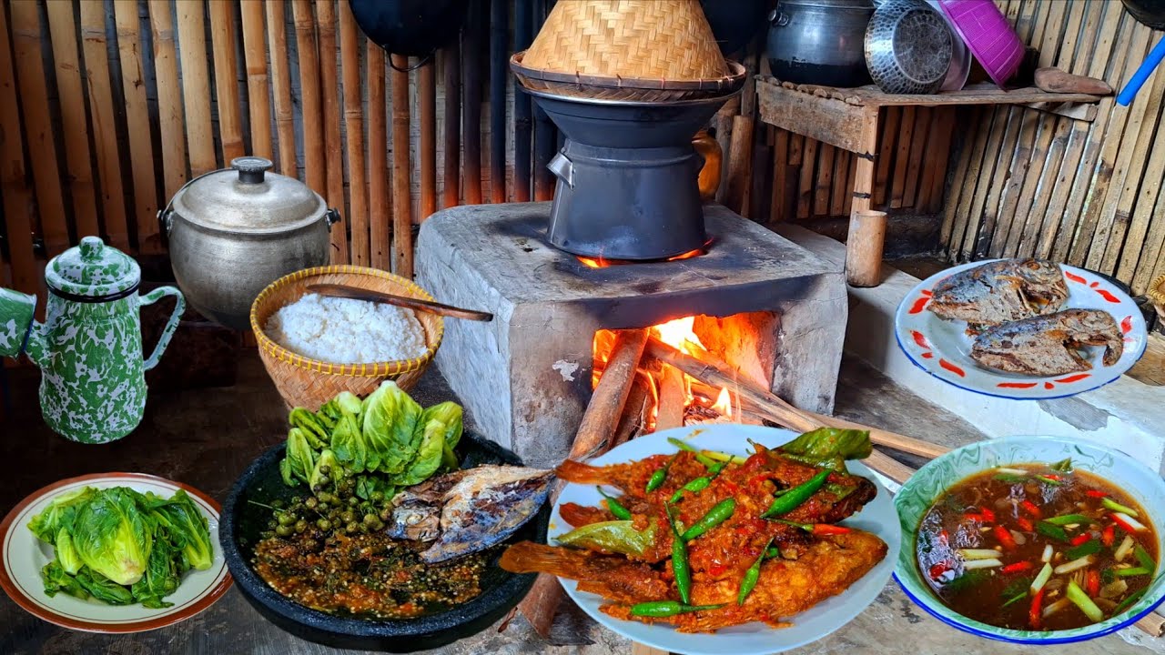 MENU BUKA PUASA SEDERHANA NIKMAT BANGET‼️TESMOL NILA MERAH,SAYUR KACANG,SAMBEL PINDANG LALAPAN REBUS