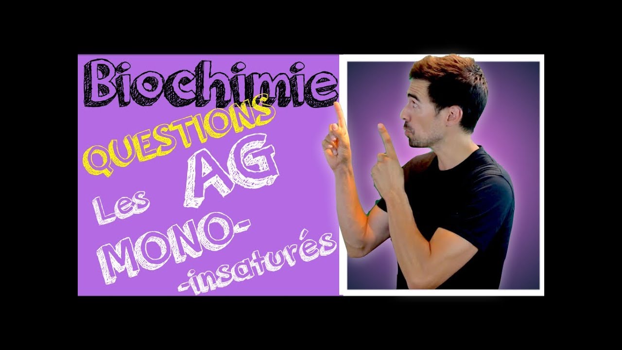 Miniature de la vidéo : Cours biochimie: les ACIDES GRAS MONOINSATURÉS