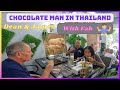 Chocolate man in thailand and fah in pattaya with dean