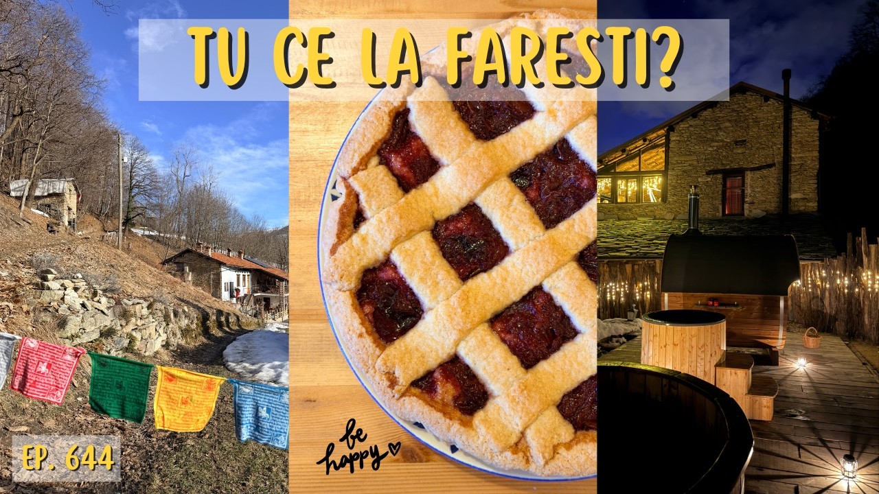 Lavorare e vivere in asmr in montagna oggi - Ep. 644