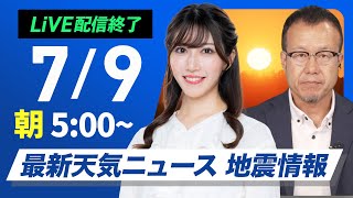 ウェザーニュースの配信のサムネイル画像