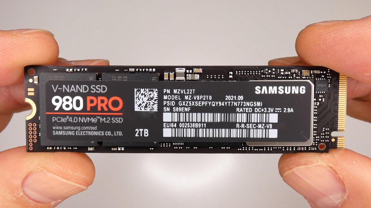 Samsung 980 PRO MZ-V8P2T0CW - SSD - 2 To - PCIe 4.0 x4 (NVMe) (MZ