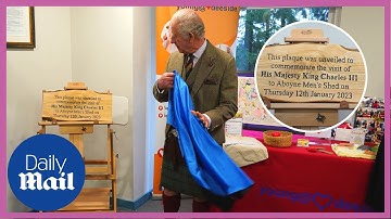 King Charles III ‘very impressed’ as he unveils plaque in his honour
