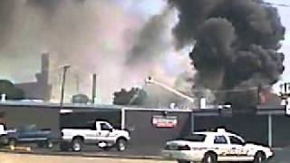 Blazing fire breaks out in Kankakee, IL (9/02/11)