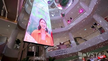 VSTAR LED P3.9-7.8mm Indoor Transparent LED Display for shopping mall in Thailand