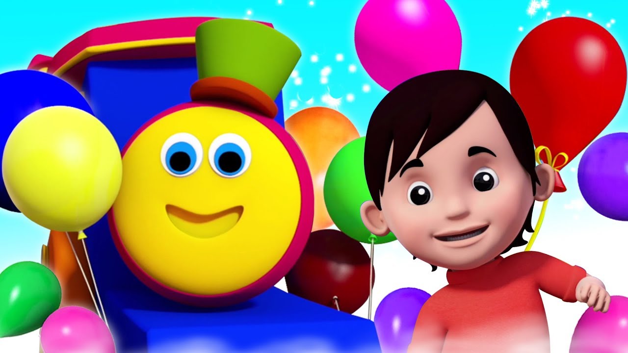 Balloon Song | Bob The Train | Nursery Rhymes & Songs for Babies