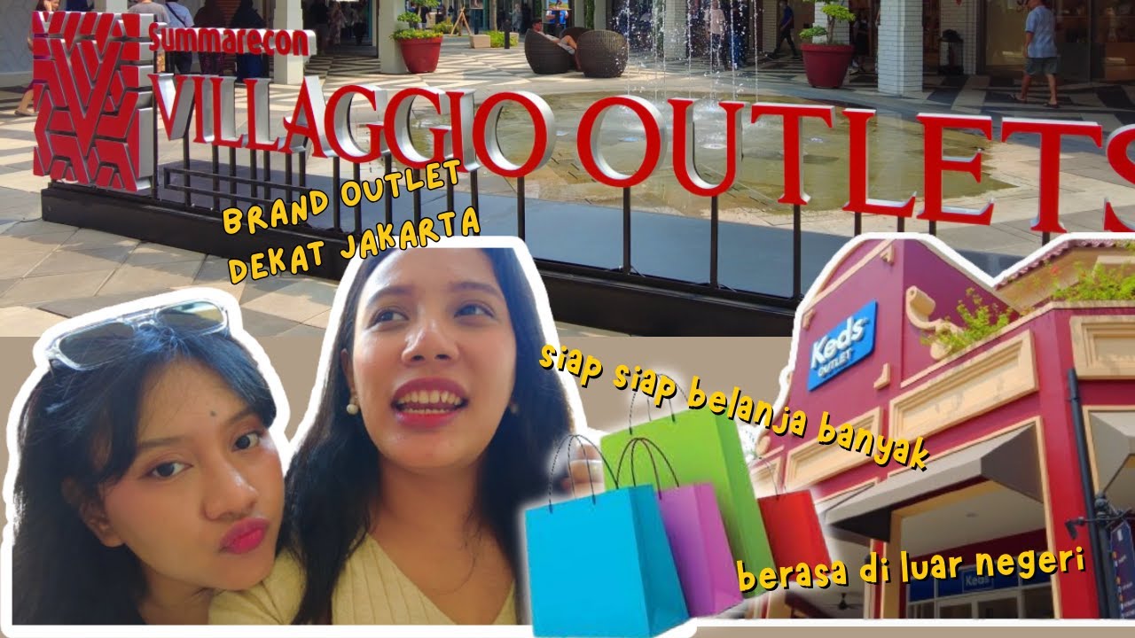 Belanja barang branded murah! Summarecon Villaggio Outlets di Karawang