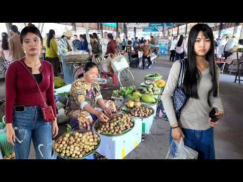 Cambodian Street Food in Countryside 2026 - Walking Tour at Kien Svay Krao Resort