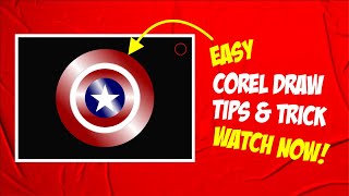 how to create circle shield in coreldraw - coreldraw tutorial tips for beginners by Adhi Waju