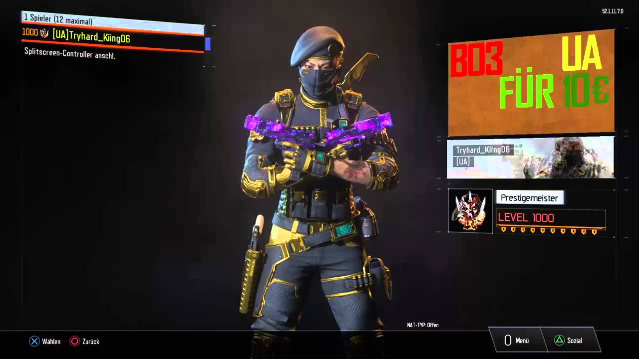 BO3 Unlock All Service PS4 YouTube