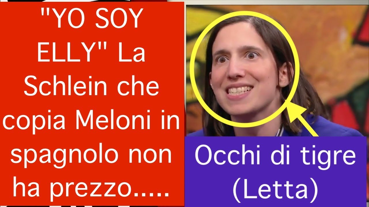 "YO SOY ELLY" La Schlein che copia Meloni in spagnolo non ha prezzo