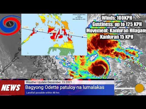Bagyong Odette Update|Possible maging malakas na bagyo|Weather Update Today December 15 2021