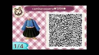 animal crossing new leaf Diseños ropa acnl qr codes - YouTube