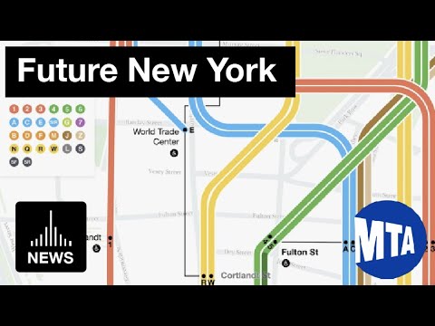 Future New York City - New Digital Subway Map by Work and Co