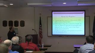 Craig Evanego, NWS, presents at Pennsylvania Ice Jam Training (2018)