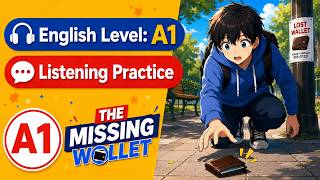 Learn English Through Stories | The Missing Wallet  | A1 Beginner