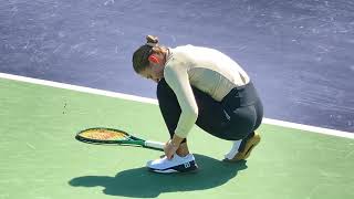 Siniakova vs Kostyuk 137 Sexy Women's Tennis Practice Indian Wells 2024 #WTA #IndianWells