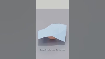 Physics Simulation: Cloth Dynamics with Increasing Polygon Count (1 to 1K faces) #3dart #blender3d