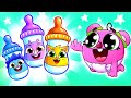 Bottle Feeding Song 🍼😿 | Funny Kids Songs 😻🐨🐰🦁 And Nursery Rhymes by Baby Zoo