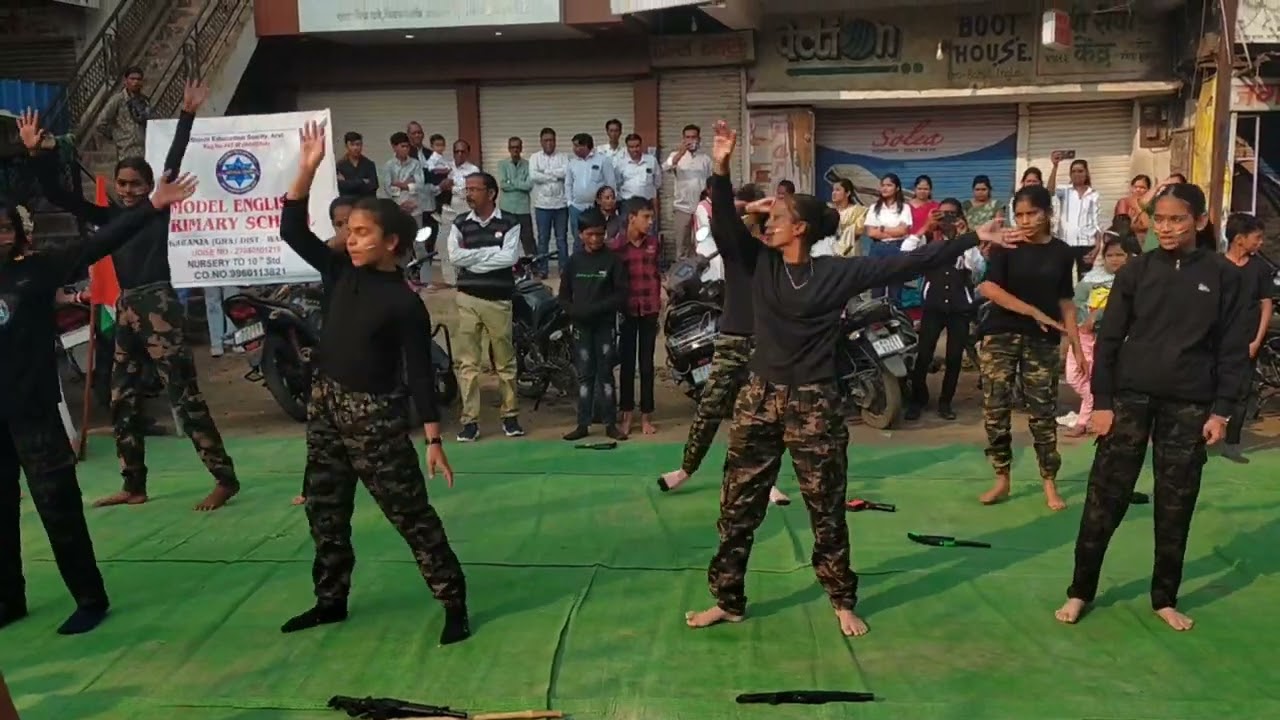 Operation Sindoor act and dance 26 January 2026 ,Model English School, Karanja (Ghadge)
