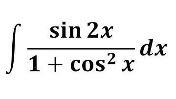 Integral of sin 2x/(1 + cos^2 x)
