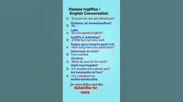 English To Afaan Oromoo English Spokenenglish Vocabulary Learnenglish Englishgrammar 