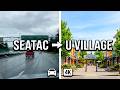 [4K] How Is the Rainy Drive from SeaTac to University Village? Seattle Scenic Metro Tour 🌧️🚗